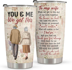 Romantic Stainless Steel Tumbler for Wife