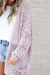 Long Sleeve Crochet Cardigan Autumn Chic