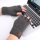 Winter Wool Half Finger Gloves Warm & Stylish