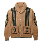 Jacquard Knit Sweater Jacket Cozy Vintage Style