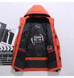Fashionable Winter Down Jacket with Zipper Pockets