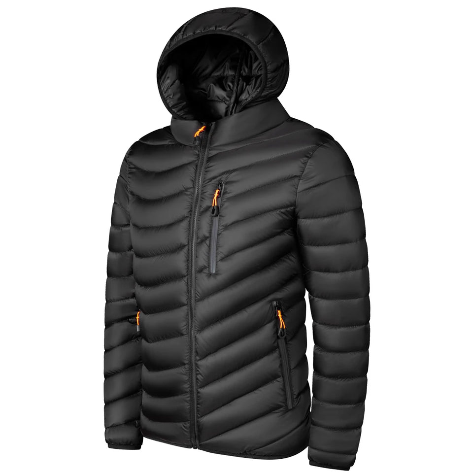 Windproof Hooded Parka Warm Outdoor Style for Men