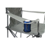 Set of 4 Classic Folding Camp Chairs with Mesh Cup Holder