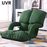 Minimalist Elongated Armrests Lazy Sofa Chair
