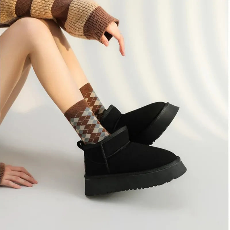 "Winter Women's Plush Snow Boots Casual & Stylish