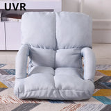 Minimalist Elongated Armrests Lazy Sofa Chair