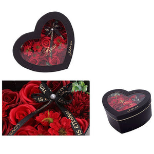 Eternal Love 13Pcs Heart-Shaped Rose Gift Box