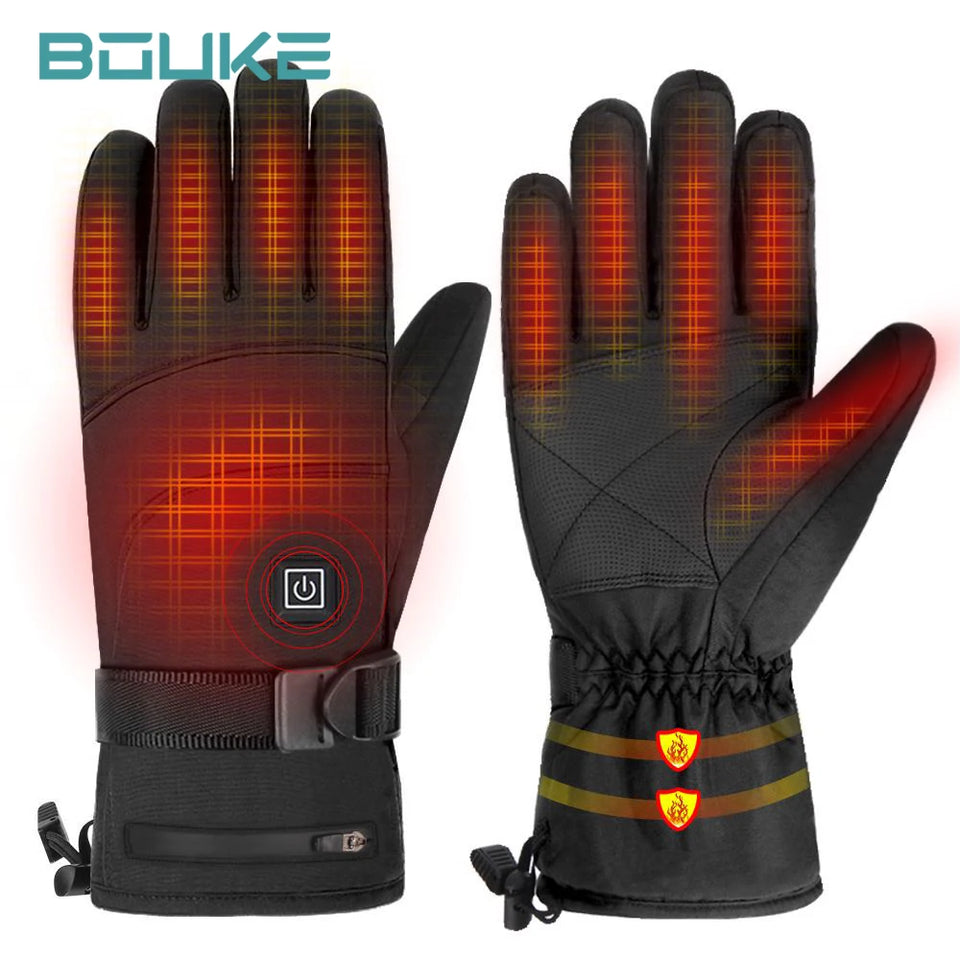 Heated Winter Gloves Snowmobile, Skiing, and Motorcycle Ready