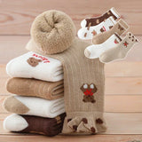 5 Pairs Warm Plush Kids Socks: Cozy Comfort for Boys and Girls (1-12 Years)