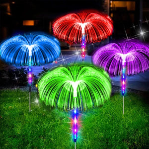 Jellyfish Glow Solar LED Outdoor Lights with 7 Color Changing Brilliance