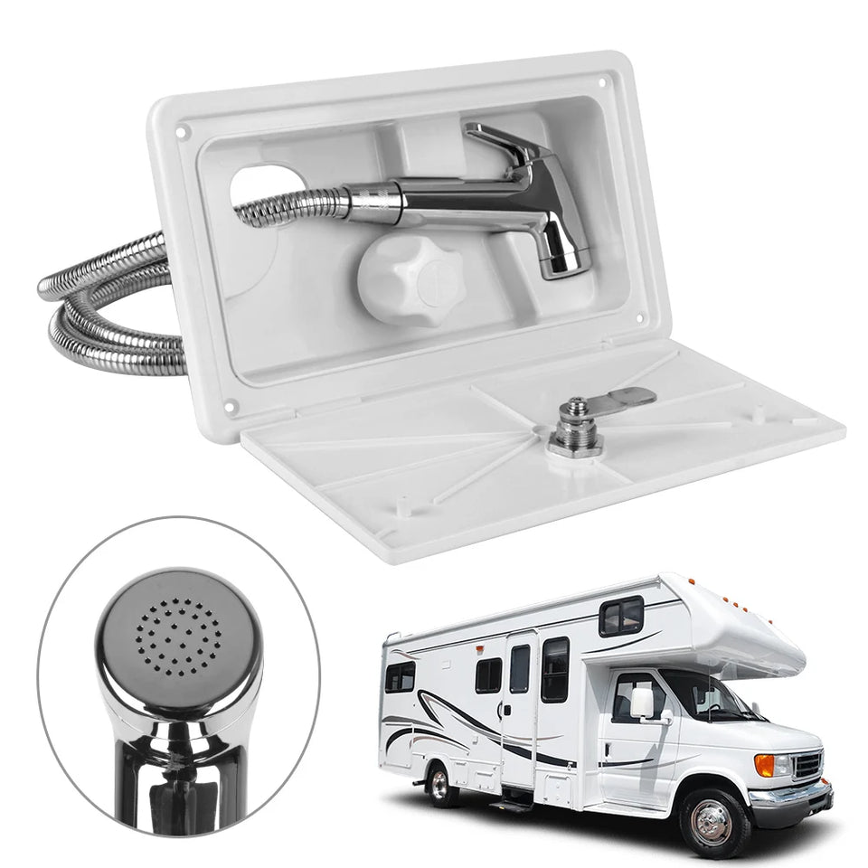 RV Exterior Shower Kit with Lock - Camper Accessories