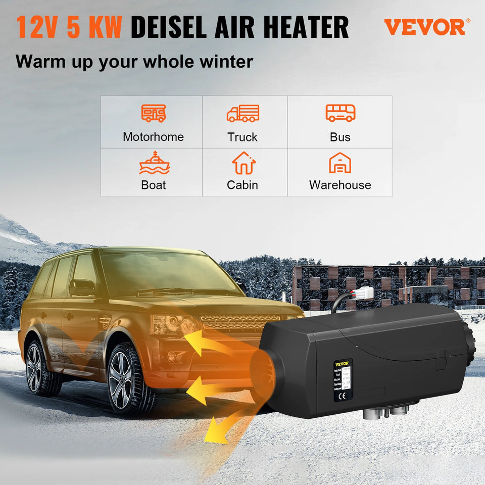 VEVOR 5KW 12V Air Diesel Heater