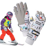 Winter Fleece Cartoon Gloves for Kids 4-12 Years