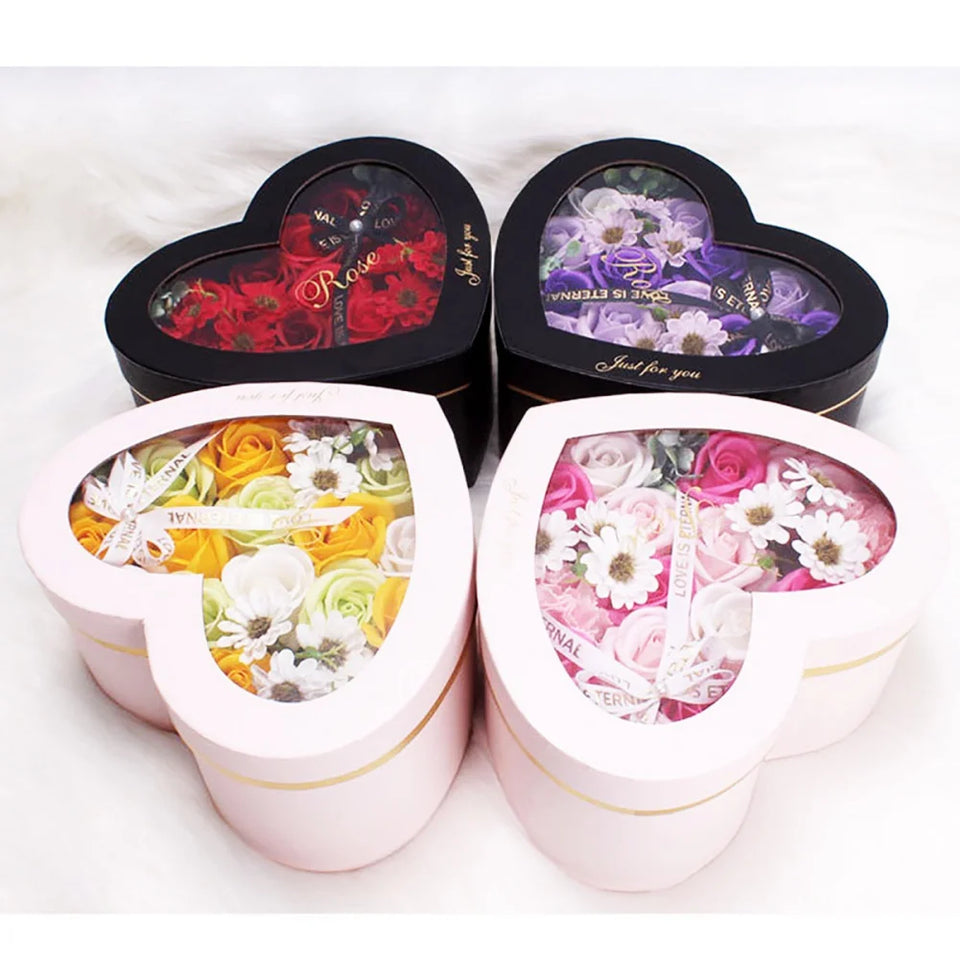 Eternal Love 13Pcs Heart-Shaped Rose Gift Box