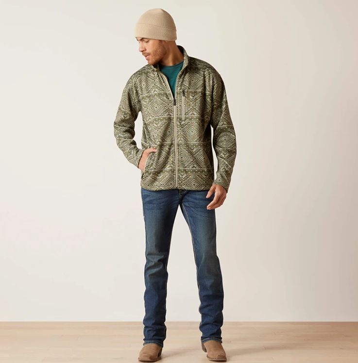 Ariat Caldwell Full Zip Sweatshirts Y2K Printed Men's Jackets