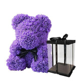 Purple Teddy Rose Bear 40cm