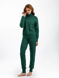 Winter Wardrobe Turtleneck Solid Color Sweater Knit Two-Piece Set for Stylish Comfort