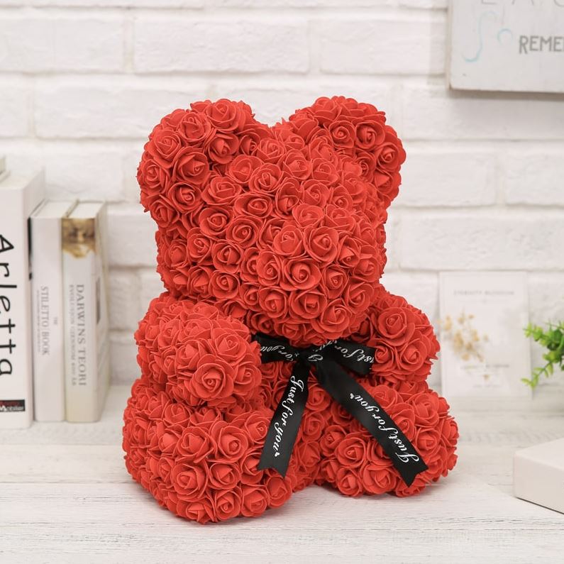 Red Teddy Rose Bear 40cm